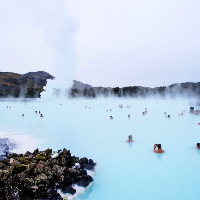 The famous Blue Lagoon in Iceland.